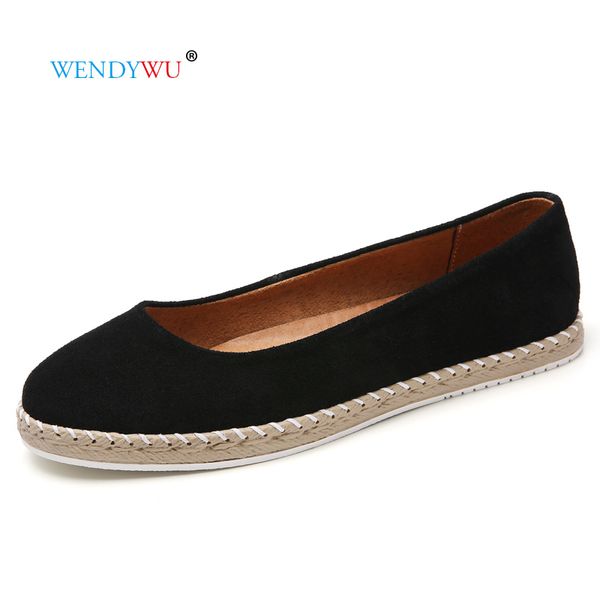 brand spring women flats sneakers ballet flats leather suede round toe shoes laides casual mocassins loafers shoes for woman, Black
brand spring women flats sneakers ballet flats leather suede round toe shoes laides casual mocassins loafers shoes for woman, Black