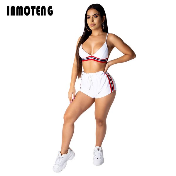inmoteng summer white women stripes splicing bra crop shorts casual beach suit 2pcs fashion tracksuit outfit playsuit
inmoteng summer white women stripes splicing bra crop shorts casual beach suit 2pcs fashion tracksuit outfit playsuit