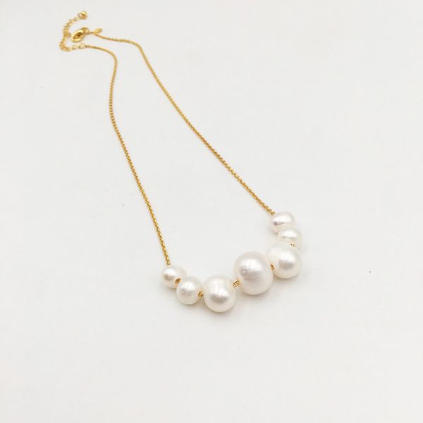 100% freshwater pearls necklaces ladies beaded charm pendant chain necklace gold color fine jewelry neck accessories chain, Silver
100% freshwater pearls necklaces ladies beaded charm pendant chain necklace gold color fine jewelry neck accessories chain, Silver