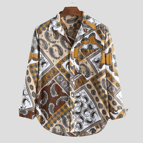 fashion men shirt camisa casual printed male blouse turn down collar long sleeve shirts men streetwear camisa masculina, White;black
fashion men shirt camisa casual printed male blouse turn down collar long sleeve shirts men streetwear camisa masculina, White;black
