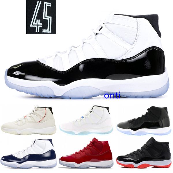 new 11 xi men basketball shoes concord 45 space jam platinum tint win like 96 bred 11s designer sneakers women sports shoes 36-47, Black
new 11 xi men basketball shoes concord 45 space jam platinum tint win like 96 bred 11s designer sneakers women sports shoes 36-47, Black
