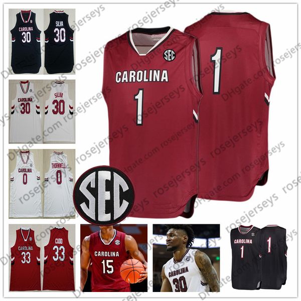 Custom NCAA Gamecocks College Basketball Any Name Number Black Red White 0 AJ Lawson 30 Chris Silva Men Youth Kid SEC Jersey 4XL
Custom NCAA Gamecocks College Basketball Any Name Number Black Red White 0 AJ Lawson 30 Chris Silva Men Youth Kid SEC Jersey 4XL