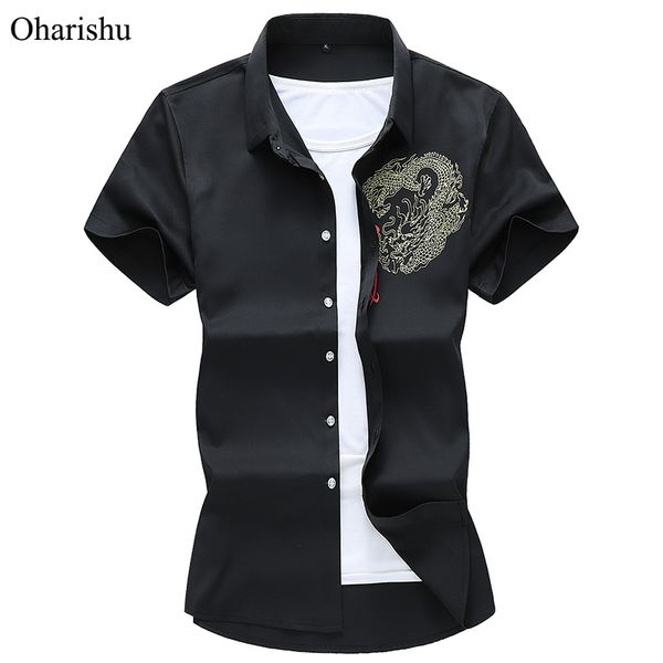 6xl 7xl new arrival chinese style men's shirt fashion dragon print short sleeve shirts men casual plus size hawaii beach shirt, White;black
6xl 7xl new arrival chinese style men's shirt fashion dragon print short sleeve shirts men casual plus size hawaii beach shirt, White;black