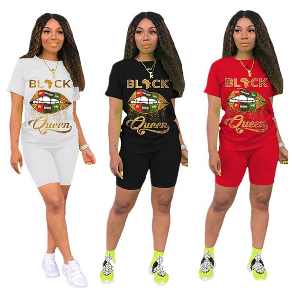 fashion women shorts tracksuit black queen letter print two piece set short sleeve t shirt + shorts outfits summer design sports suit s-3xl, White
fashion women shorts tracksuit black queen letter print two piece set short sleeve t shirt + shorts outfits summer design sports suit s-3xl, White
