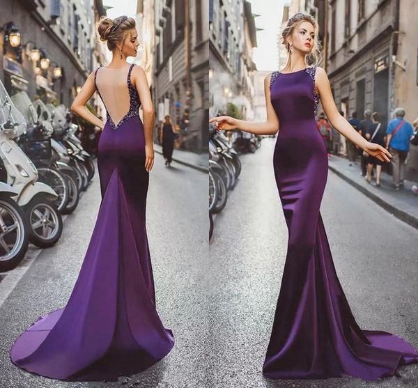 new purple boat neck beads illusion back mermaid long evening dress party elegant vestido de festa prom gowns formal dresses, White;black
new purple boat neck beads illusion back mermaid long evening dress party elegant vestido de festa prom gowns formal dresses, White;black