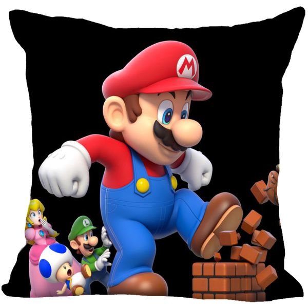 new diy anime super mario pillowcase cartoon bedroom home decorative gift pillow cover square zipper pillow cases satin fabric
new diy anime super mario pillowcase cartoon bedroom home decorative gift pillow cover square zipper pillow cases satin fabric