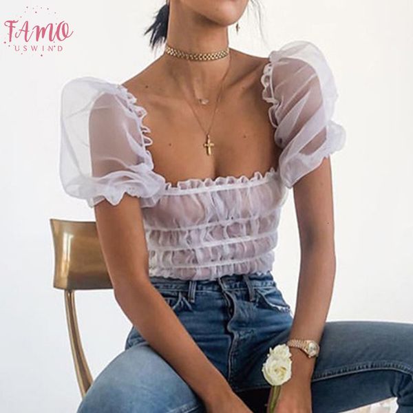 puff sleeve white summer sheer off shoulder see through elegant short sleeve ruffle tunic blouse women
puff sleeve white summer sheer off shoulder see through elegant short sleeve ruffle tunic blouse women