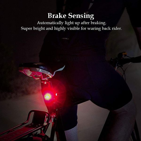 bicycle smart auto brake sensing light ipx6 waterproof led charging cycling taillight bike rear light accessories q5
bicycle smart auto brake sensing light ipx6 waterproof led charging cycling taillight bike rear light accessories q5