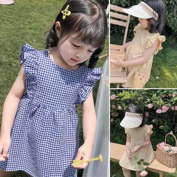 girl dress girls summer plaid lace bow casual dress cute cotton princess for children's girls 0-7y, Red;yellow
girl dress girls summer plaid lace bow casual dress cute cotton princess for children's girls 0-7y, Red;yellow
