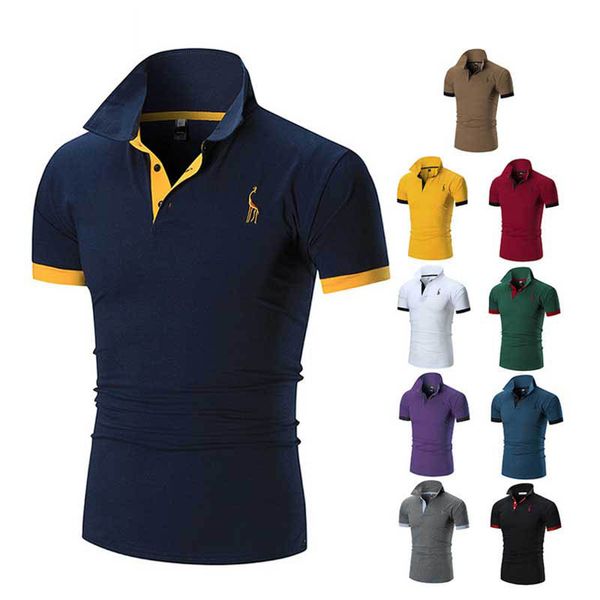 2019 men solid color deer embroidery polo shirt clothing business casual cotton male short sleeve slim, White;black
2019 men solid color deer embroidery polo shirt clothing business casual cotton male short sleeve slim, White;black