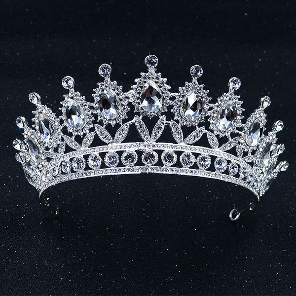 new baroque big rhinestone crystal beaded bridal tiaras crown bride headband luxury wedding korean hair ornaments tiara de noiva, White;golden
new baroque big rhinestone crystal beaded bridal tiaras crown bride headband luxury wedding korean hair ornaments tiara de noiva, White;golden