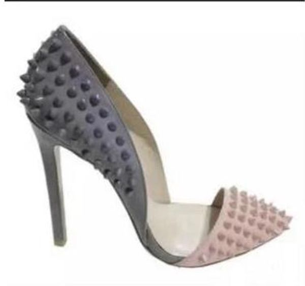 new fashion shoes pointed toes high heels designer shoes 2019 split color rivets women pumps chic stiletto heel party shoes 12cm, Black
new fashion shoes pointed toes high heels designer shoes 2019 split color rivets women pumps chic stiletto heel party shoes 12cm, Black