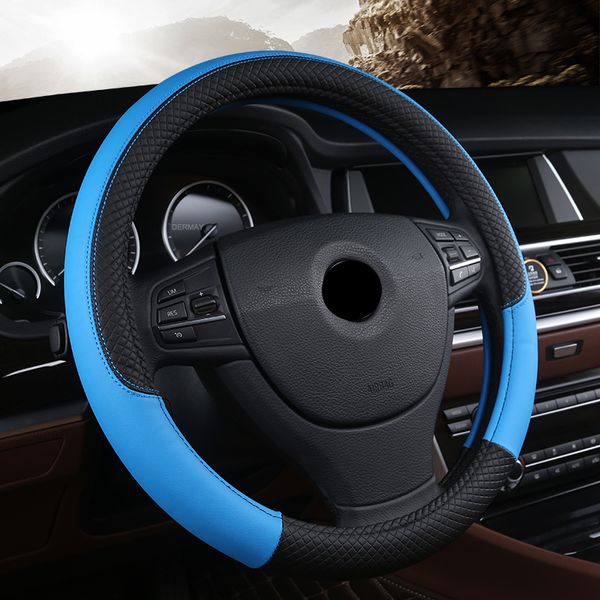 gspscn diy genuine leather car steering wheel cover soft anti slip 100% cowhide braid with needles thread 36 38 40 cm size
gspscn diy genuine leather car steering wheel cover soft anti slip 100% cowhide braid with needles thread 36 38 40 cm size