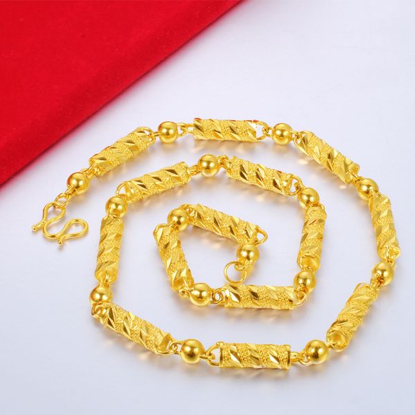 not fade forever 24k yellow gold necklace for men and women collares mujer naszyjnik bizuteria natural 24k gold filled necklaces, Silver
not fade forever 24k yellow gold necklace for men and women collares mujer naszyjnik bizuteria natural 24k gold filled necklaces, Silver