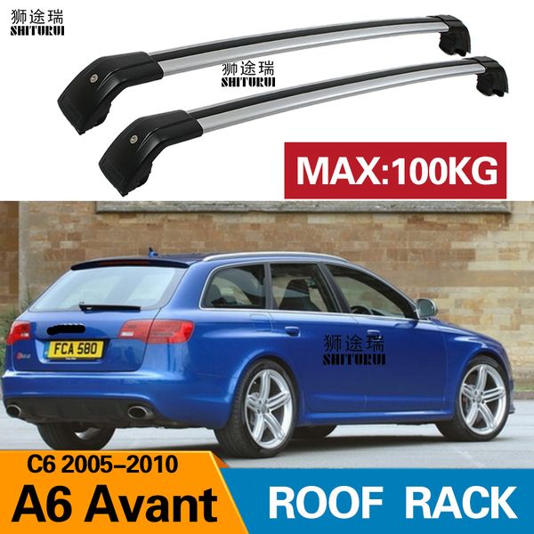 shiturui 2pcs roof bars for a6 avant estate c6 2005-2010 aluminum alloy side bars cross rails roof rack luggage carrier
shiturui 2pcs roof bars for a6 avant estate c6 2005-2010 aluminum alloy side bars cross rails roof rack luggage carrier