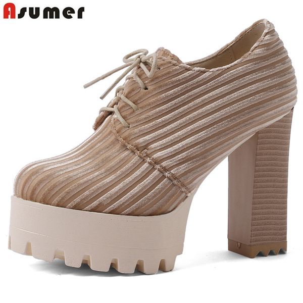 asumer 2019 spring new shoes woman round toe lace up platform thick high heels shoes elegant pumps female shoes big size, Black
asumer 2019 spring new shoes woman round toe lace up platform thick high heels shoes elegant pumps female shoes big size, Black