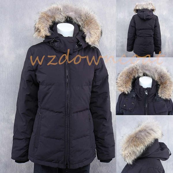 ladies winter warm down jacket stuffed goose down windproof waterproof wolf fur collar removable, Black
ladies winter warm down jacket stuffed goose down windproof waterproof wolf fur collar removable, Black