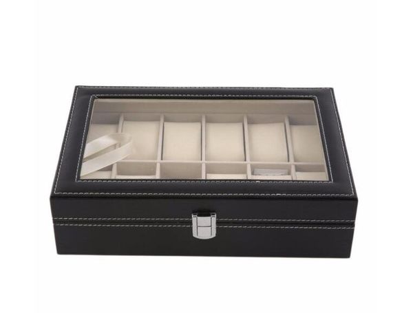 12 slots grid pu leather watch box display box jewelry storage organizer case locked boxes retro saat kutusu caixa para relogio, Black;blue
12 slots grid pu leather watch box display box jewelry storage organizer case locked boxes retro saat kutusu caixa para relogio, Black;blue