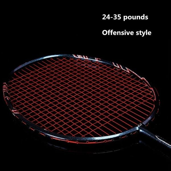 35 high pounds quality full carbon fiber badminton racket attack type 3u(85-89g) single racquet with string q1438cma
35 high pounds quality full carbon fiber badminton racket attack type 3u(85-89g) single racquet with string q1438cma