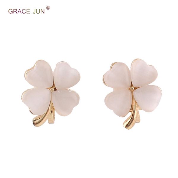 grace jun korea style fashion heart shape clover flower clip on earrings no pierced for women party wedding cute small ear clip, Silver
grace jun korea style fashion heart shape clover flower clip on earrings no pierced for women party wedding cute small ear clip, Silver