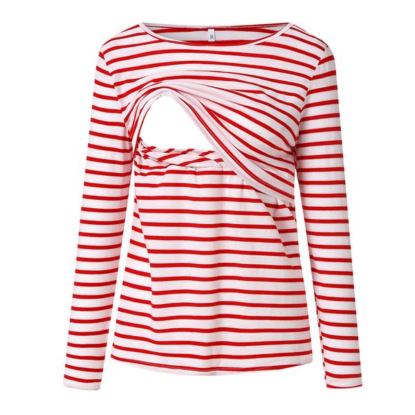 Nursing Top Women Autumn Striped Breastfeeding Loose Long Sleeve T Shirt Feeding Maternity Pregnancy Clothes Plus Size 18Jan4
Nursing Top Women Autumn Striped Breastfeeding Loose Long Sleeve T Shirt Feeding Maternity Pregnancy Clothes Plus Size 18Jan4