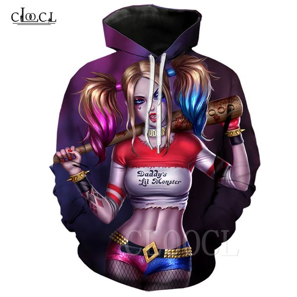 летние птицы prey harley quinn толстовка мужчины женщины с капюшоном пальто 3d печати клоун творческий смешные пары пуловеры, Black
летние птицы prey harley quinn толстовка мужчины женщины с капюшоном пальто 3d печати клоун творческий смешные пары пуловеры, Black