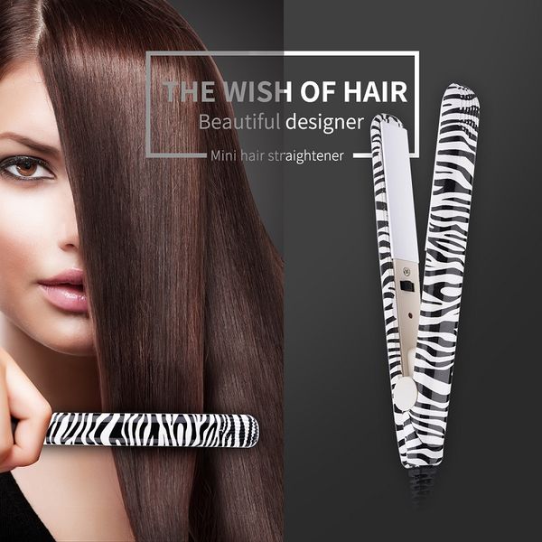 110-220v mini hair straightener home travel portable electric styling tools zebra leopard print thermostatic ceramic flat iron47, Black
110-220v mini hair straightener home travel portable electric styling tools zebra leopard print thermostatic ceramic flat iron47, Black