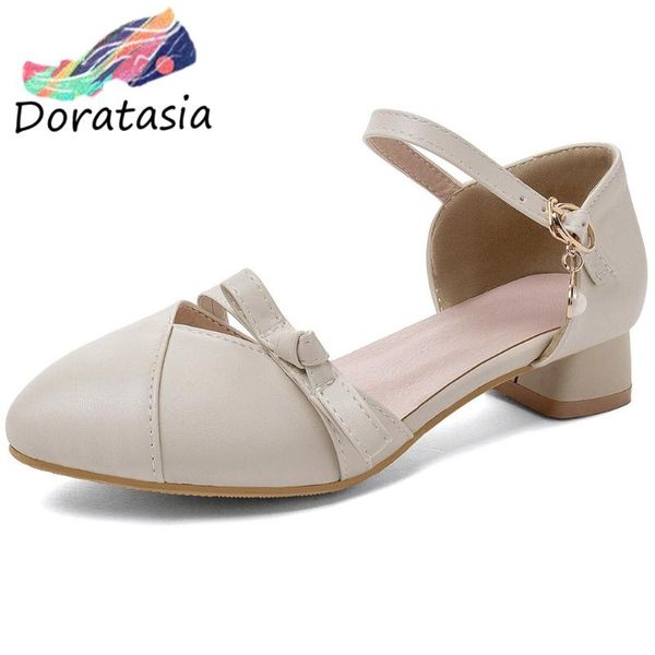 doratasia consise women round toe butterfly knot med heel solid shoes ankle strap pearl sandals women summer sandals, Black
doratasia consise women round toe butterfly knot med heel solid shoes ankle strap pearl sandals women summer sandals, Black