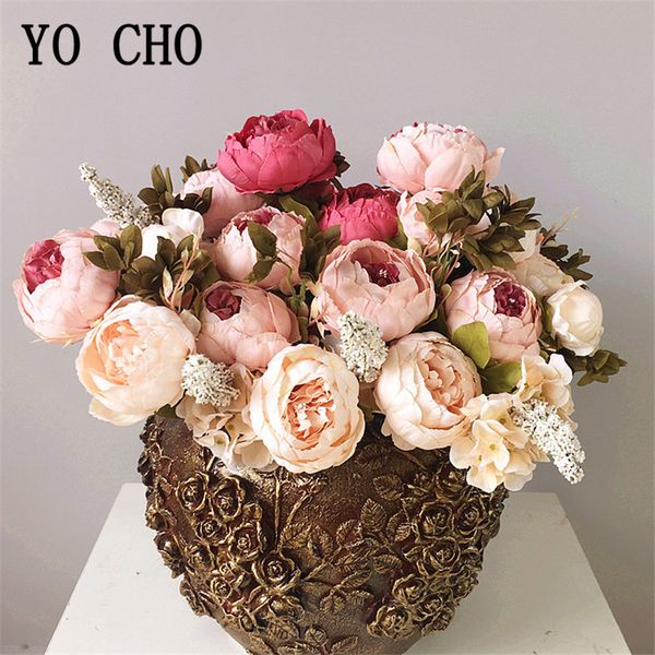 yo cho 13 bunch/bouquet artificial peony flowers fake silk rose peonies for home party decor bridal wedding decoration wreath
yo cho 13 bunch/bouquet artificial peony flowers fake silk rose peonies for home party decor bridal wedding decoration wreath