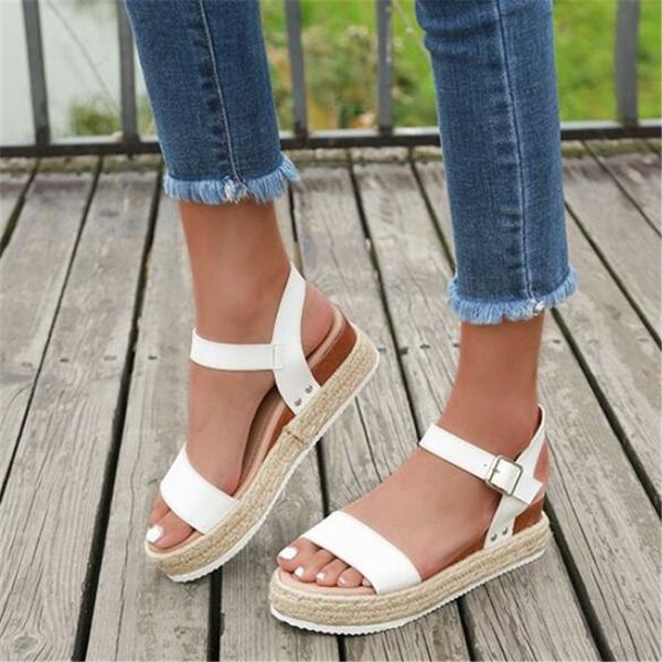 mhysa 2020 summer new women's plus size sandals woven rope thick bottom muffin casual shoes beach soft female sandals m610, Black
mhysa 2020 summer new women's plus size sandals woven rope thick bottom muffin casual shoes beach soft female sandals m610, Black