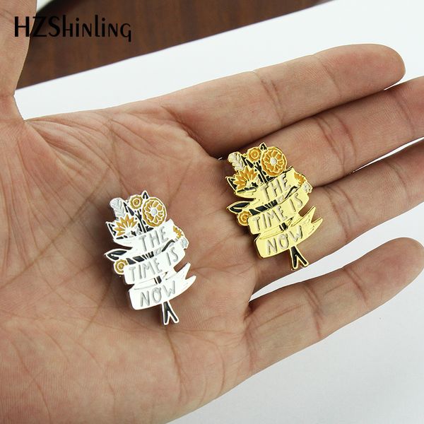 2019 new the time is now enamel pin badge flower trees brooches silver gold breastpin fashion pins wedding gifts eb0019, Gray
2019 new the time is now enamel pin badge flower trees brooches silver gold breastpin fashion pins wedding gifts eb0019, Gray