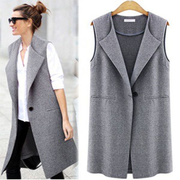womens sleeveless vest jacket long coat cardigan gilets vest outwear coat cardigan doudoune veste, Black;white
womens sleeveless vest jacket long coat cardigan gilets vest outwear coat cardigan doudoune veste, Black;white