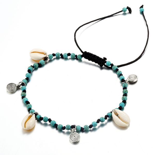 s1404 bohemia fashion jewelry shell charms anklet chain anklet handmade beaded ankle bracelet, Red;blue
s1404 bohemia fashion jewelry shell charms anklet chain anklet handmade beaded ankle bracelet, Red;blue