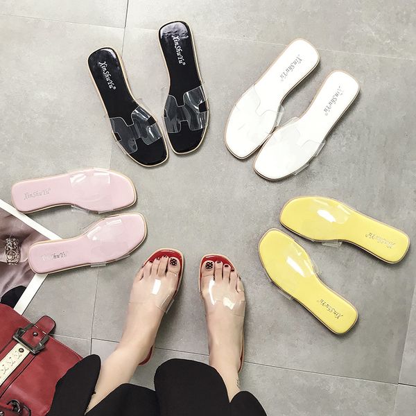 transparent cut-out square toe fashion candy sandals women soft bottom open toe clear slippers anti-skid flats sandalias mujer, Black
transparent cut-out square toe fashion candy sandals women soft bottom open toe clear slippers anti-skid flats sandalias mujer, Black