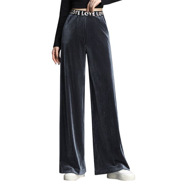 2019 new autumn and winter thick corduroy pants women casual chic wide leg trousers, Black;white
2019 new autumn and winter thick corduroy pants women casual chic wide leg trousers, Black;white