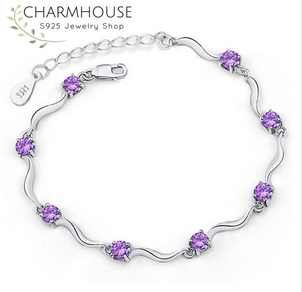 charmhouse bracelet for women sterling silver zirconia chain bracelets & bangles wristband pulseira femme fashion jewelry gifts, Black
charmhouse bracelet for women sterling silver zirconia chain bracelets & bangles wristband pulseira femme fashion jewelry gifts, Black