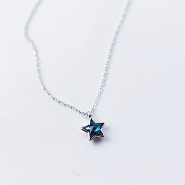 silver color blue crystal star necklaces & pendants fashion five-pointed star choker chain necklace women lady jewelry
silver color blue crystal star necklaces & pendants fashion five-pointed star choker chain necklace women lady jewelry