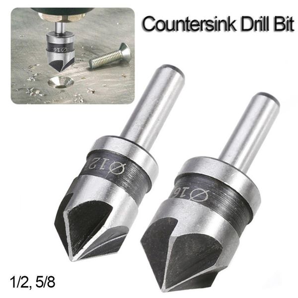 5 flute countersink drill bit hss 82 degree point angle chamfer chamfering cutter 1/4" round shank for power tool
5 flute countersink drill bit hss 82 degree point angle chamfer chamfering cutter 1/4" round shank for power tool