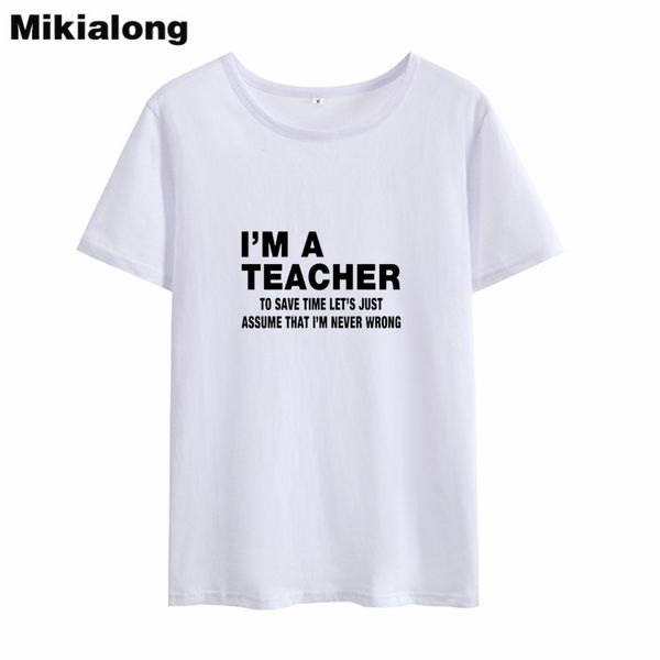mrs win i' a teacher funny t shirts women 2019 summer short sleeve humor tshirt women loose ulzzang summer t-shirt, White
mrs win i' a teacher funny t shirts women 2019 summer short sleeve humor tshirt women loose ulzzang summer t-shirt, White