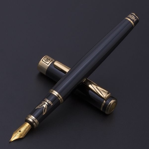 hero fountain pens fine nib 0.5mm bent nib 0.8mm for choose ink pens with original gift box gold clip metal black pen
hero fountain pens fine nib 0.5mm bent nib 0.8mm for choose ink pens with original gift box gold clip metal black pen