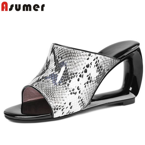 asumer 2020 new fashion snake wedges sandals women party casual shoes genuine leather sandals ladies high heels, Black
asumer 2020 new fashion snake wedges sandals women party casual shoes genuine leather sandals ladies high heels, Black