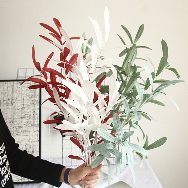 103cm artificial silk willow leaves plastic long stem plant branch fake leaf diy home wedding decoration 
103cm artificial silk willow leaves plastic long stem plant branch fake leaf diy home wedding decoration