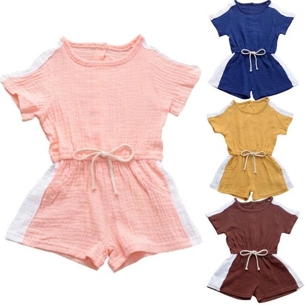 2020 summer toddler kids baby girl outfit set casual solid drawstring sport romper jumpsuit shorts overall clothes 1-4y, White
2020 summer toddler kids baby girl outfit set casual solid drawstring sport romper jumpsuit shorts overall clothes 1-4y, White
