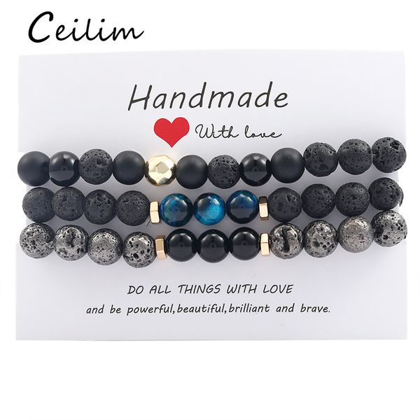 3pcs/set 8mm black lava volcanic stone glass beads bracelet for men tiger eye natural stone yoga bracelet healing prayer balance bracelet
3pcs/set 8mm black lava volcanic stone glass beads bracelet for men tiger eye natural stone yoga bracelet healing prayer balance bracelet
