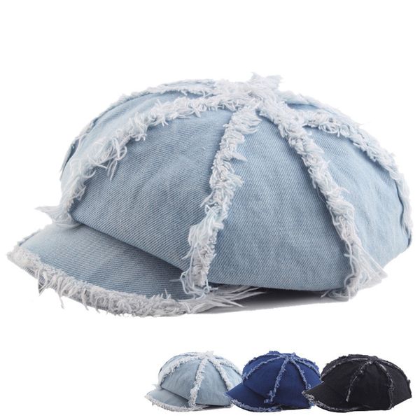 2019 auutmn denim hats for women solid octagonal newsboy cap ladies casual wool hat beret women painter cap, Blue;gray
2019 auutmn denim hats for women solid octagonal newsboy cap ladies casual wool hat beret women painter cap, Blue;gray