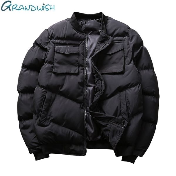 grandwish brand winter мужчины повседневная куртка воротник стойка теплое пальто для man plus размер мужской зимней одежды верхней одежды pa, Black
grandwish brand winter мужчины повседневная куртка воротник стойка теплое пальто для man plus размер мужской зимней одежды верхней одежды pa, Black