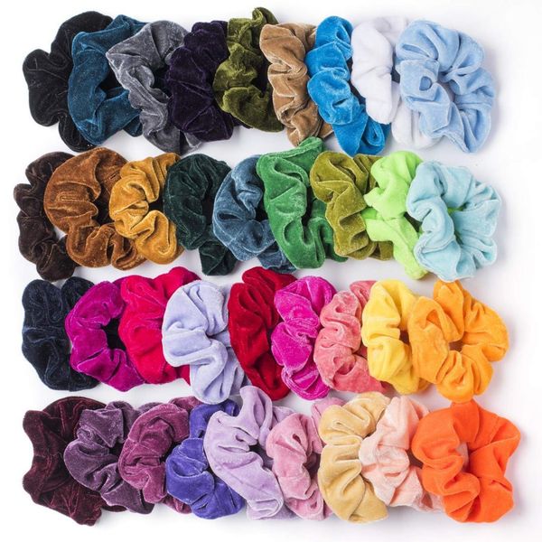 35 pcs velvet scrunchie women girls elastic hair rubber bands accessories tie hair ring rope ponytail holder headdress #y2, Brown
35 pcs velvet scrunchie women girls elastic hair rubber bands accessories tie hair ring rope ponytail holder headdress #y2, Brown