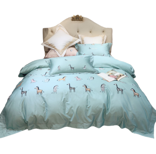 high-end digital printing cartoon 60 long-staple cotton cotton four-piece quilt cover bed linen
high-end digital printing cartoon 60 long-staple cotton cotton four-piece quilt cover bed linen