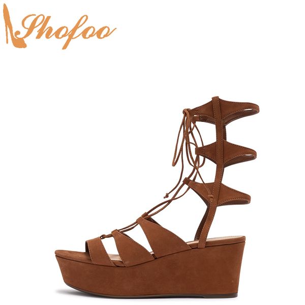 brown гладиатор платформа high танкетке сандалии женщин wraparound lace up большой размер 12 16 женская мода зрелые обувь shofoo, Black
brown гладиатор платформа high танкетке сандалии женщин wraparound lace up большой размер 12 16 женская мода зрелые обувь shofoo, Black