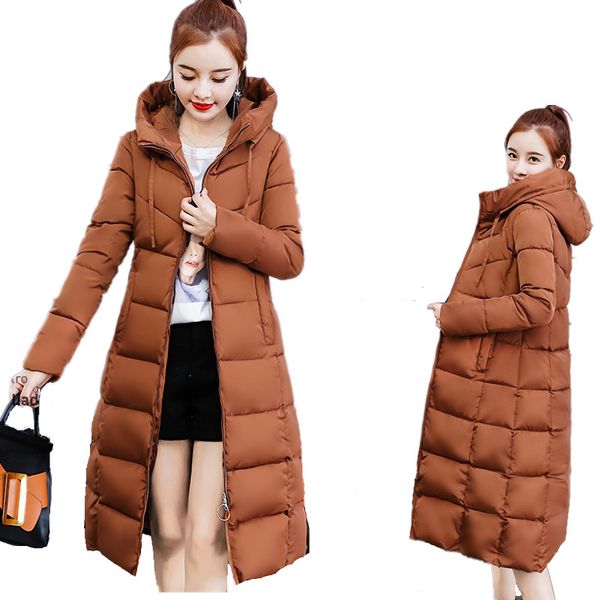 new women's winter long down jacket hooded quilted padded coats thick oversize puffer jacket chaquetas mujer larga, Black
new women's winter long down jacket hooded quilted padded coats thick oversize puffer jacket chaquetas mujer larga, Black